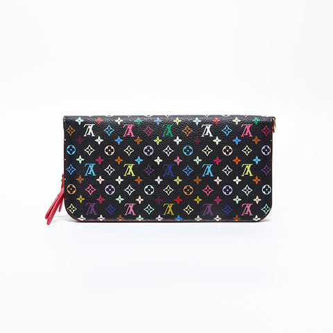 LOUIS VUITTON 2011 Monogram Multicolor Portefeuille Ansolite Purse Black multicolor WS20392