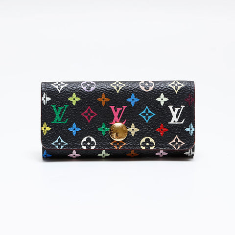 LOUIS VUITTON 2011 Monogram Multicolor Multicles4 Key holder  Black multicolor WS20393