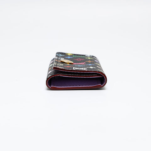 LOUIS VUITTON 2011 Monogram Multicolor Multicles4 Key holder  Black multicolor WS20393