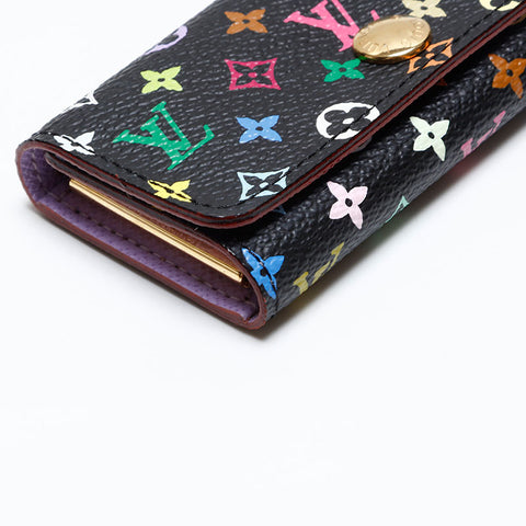 LOUIS VUITTON 2011 Monogram Multicolor Multicles4 Key holder  Black multicolor WS20393