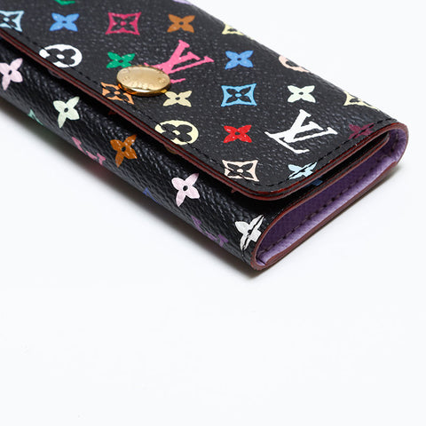 LOUIS VUITTON 2011 Monogram Multicolor Multicles4 Key holder  Black multicolor WS20393