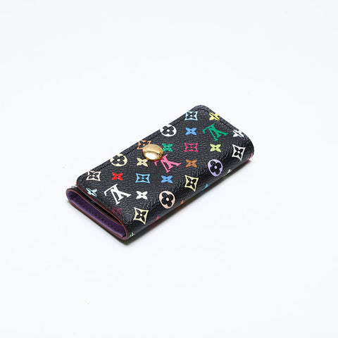 LOUIS VUITTON 2011 Monogram Multicolor Multicles4 Key holder  Black multicolor WS20393