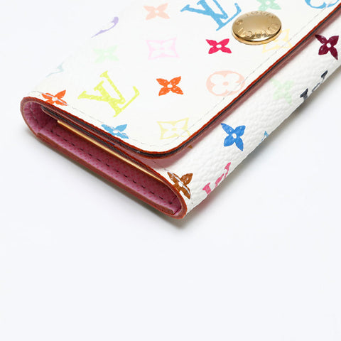 LOUIS VUITTON 2011 Monogram Multicolor Multicles4 Key holder  White multicolor WS20394