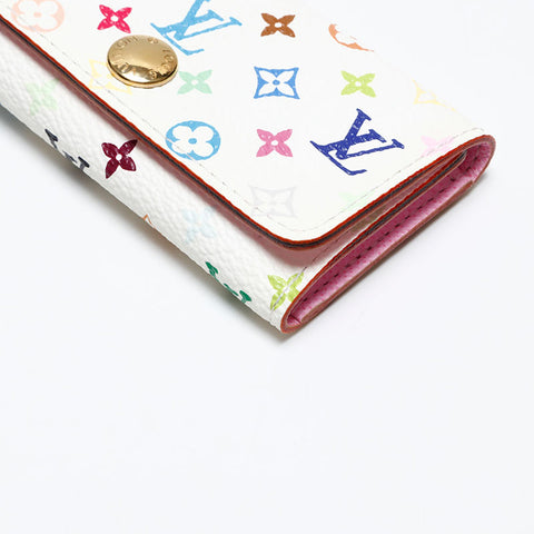 LOUIS VUITTON 2011 Monogram Multicolor Multicles4 Key holder  White multicolor WS20394
