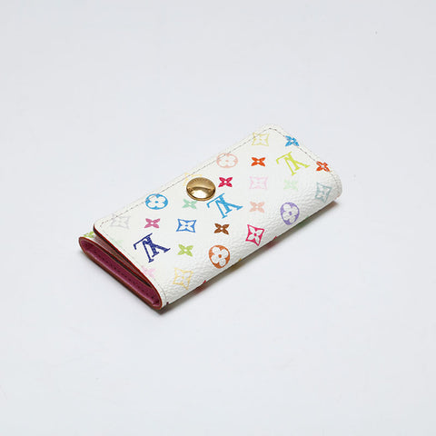 LOUIS VUITTON 2011 Monogram Multicolor Multicles4 Key holder  White multicolor WS20394