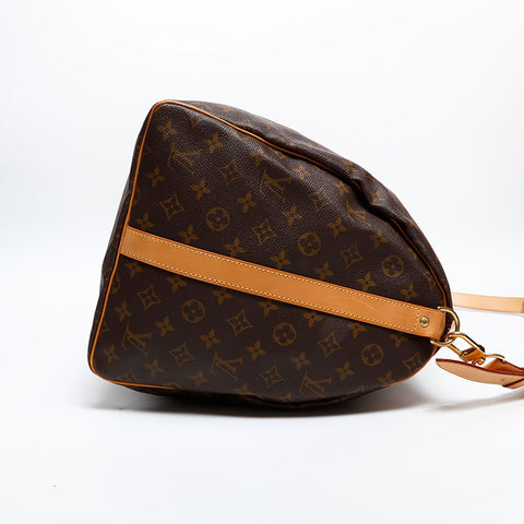 LOUIS VUITTON 2012 Monogram Keepall Bandouliere 55 Boston bag Brown WS20398