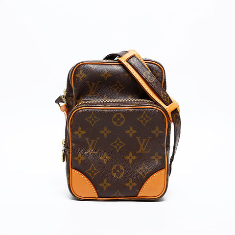 LOUIS VUITTON 2002 Monogram Amazon Shoulder Bag Brown WS20399
