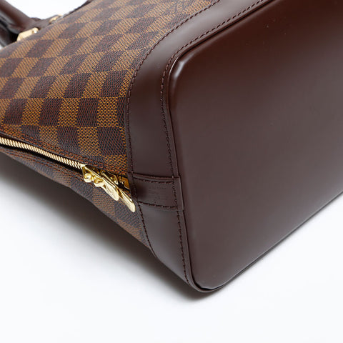 LOUIS VUITTON 2005 Damier Alma PM Handbag Brown WS20400