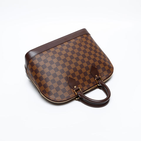 LOUIS VUITTON 2005 Damier Alma PM Handbag Brown WS20400