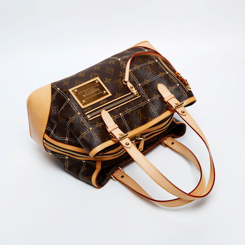 LOUIS VUITTON 2006 Monogram Rivet Handbag Brown WS20401