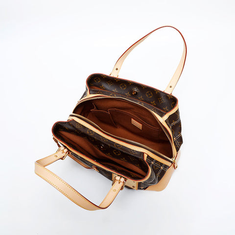 LOUIS VUITTON 2006 Monogram Rivet Handbag Brown WS20401
