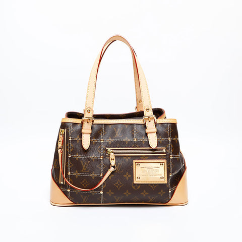 LOUIS VUITTON 2006 Monogram Rivet Handbag Brown WS20401