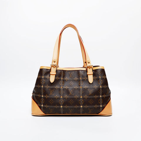 LOUIS VUITTON 2006 Monogram Rivet Handbag Brown WS20401