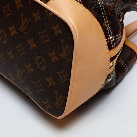 LOUIS VUITTON 2006 Monogram Rivet Handbag Brown WS20401