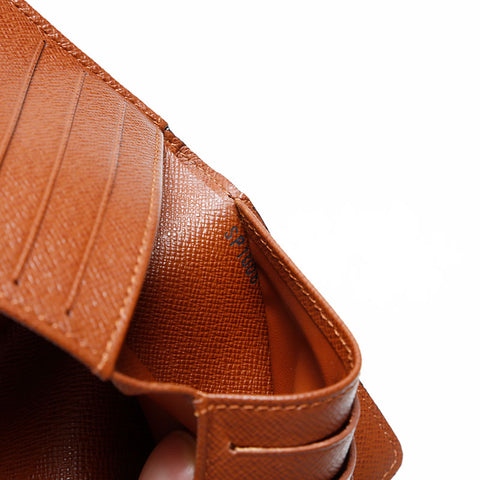 LOUIS VUITTON 2006 Monogram Portefeuille Elise Bifold Wallet Brown WS20403