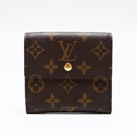 LOUIS VUITTON 2006 Monogram Portefeuille Elise Bifold Wallet Brown WS20403