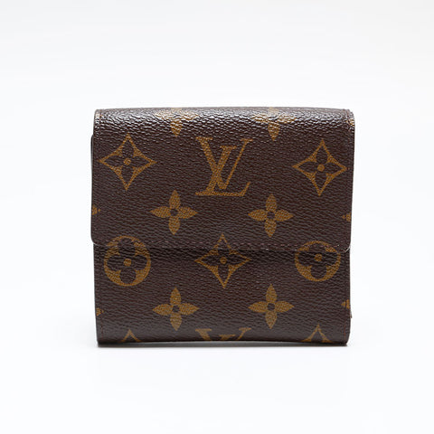 LOUIS VUITTON 2006 Monogram Portefeuille Elise Bifold Wallet Brown WS20403