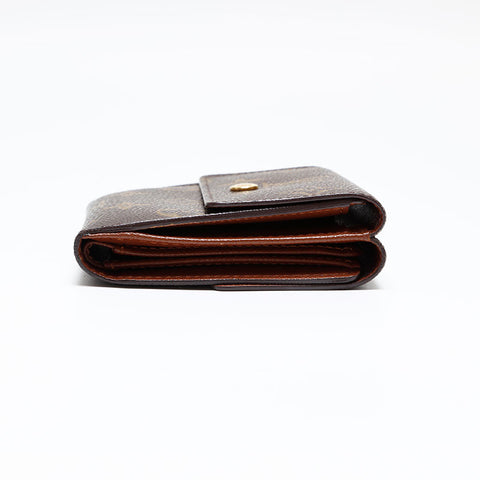 LOUIS VUITTON 2006 Monogram Portefeuille Elise Bifold Wallet Brown WS20403
