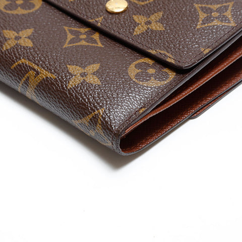 LOUIS VUITTON 2006 Monogram Portefeuille Elise Bifold Wallet Brown WS20403