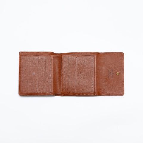 LOUIS VUITTON 2003 Monogram Portefeuille Elise Bifold Wallet Brown WS20404