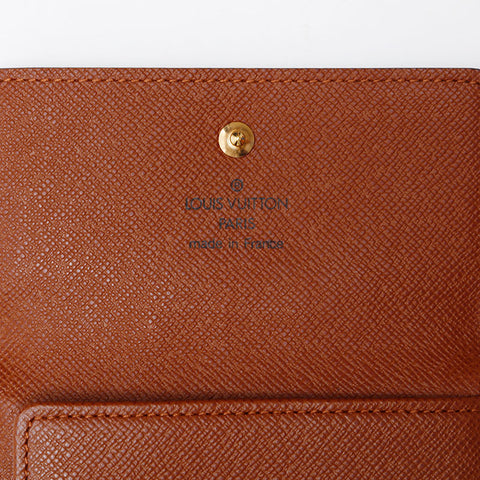 LOUIS VUITTON 2003 Monogram Portefeuille Elise Bifold Wallet Brown WS20404