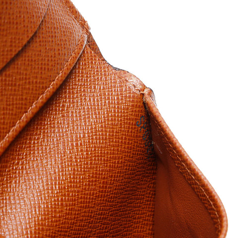 LOUIS VUITTON 2003 Monogram Portefeuille Elise Bifold Wallet Brown WS20404