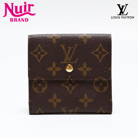 LOUIS VUITTON 2003 Monogram Portefeuille Elise Bifold Wallet Brown WS20404