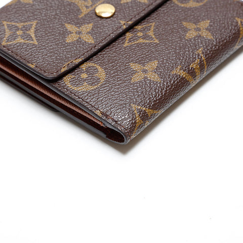 LOUIS VUITTON 2003 Monogram Portefeuille Elise Bifold Wallet Brown WS20404