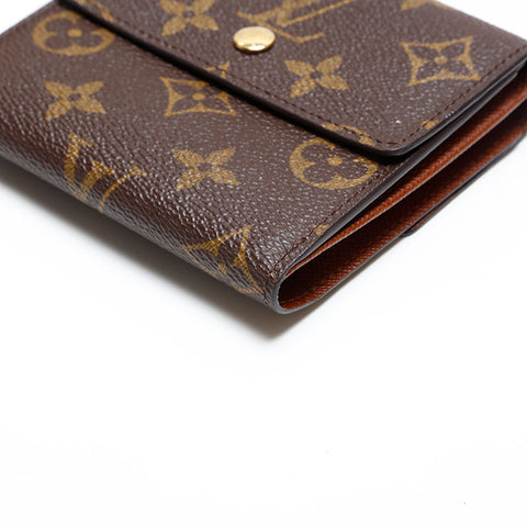 LOUIS VUITTON 2003 Monogram Portefeuille Elise Bifold Wallet Brown WS20404
