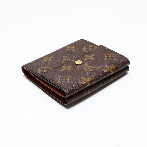 LOUIS VUITTON 2003 Monogram Portefeuille Elise Bifold Wallet Brown WS20404