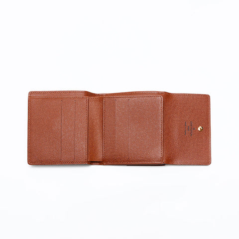 LOUIS VUITTON 2003 Monogram Portefeuille Elise Bifold Wallet Brown WS20407