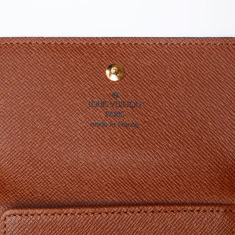 LOUIS VUITTON 2003 Monogram Portefeuille Elise Bifold Wallet Brown WS20407