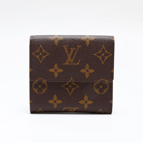 LOUIS VUITTON 2003 Monogram Portefeuille Elise Bifold Wallet Brown WS20407