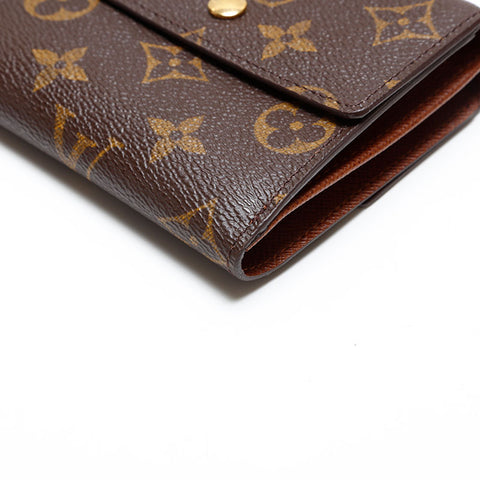 LOUIS VUITTON 2003 Monogram Portefeuille Elise Bifold Wallet Brown WS20407