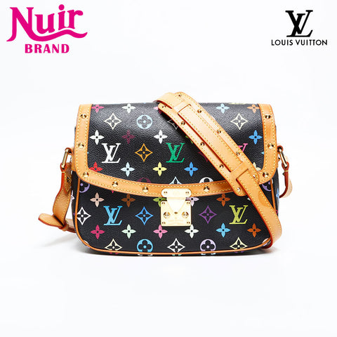 LOUIS VUITTON Monogram Multicolor Sologne by Takashi Murakami Shoulder Bag Black multicolor WS20408