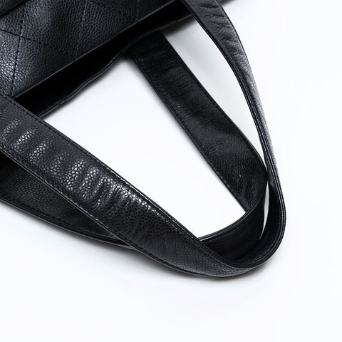 CHANEL No. 12 2008-2009 Deca COCO Mark Timeless Tote Bag black WS20409