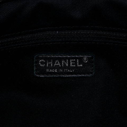 CHANEL 17th series 2012-2013 Timeless Caviar Deca COCO Mark Shoulder Bag black WS20410