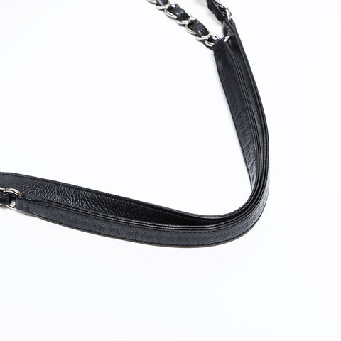 CHANEL 17th series 2012-2013 Timeless Caviar Deca COCO Mark Shoulder Bag black WS20410