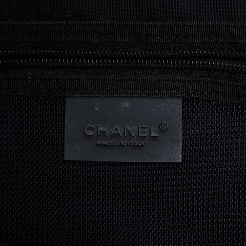Chanel No.8 2003-2004运动系列可可标记肩袋黑色WS20412