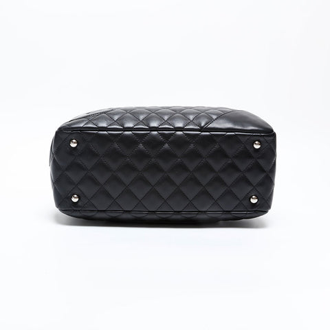 CHANEL No. 12 2008-2009 Lambskin Cambon Bowling Bag Shoulder Bag black WS20418
