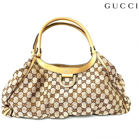 グッチ GUCCI GG アビーライン ショルダーバッグ キャンバス ベージュ WS2041