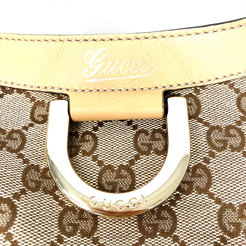 グッチ GUCCI GG アビーライン ショルダーバッグ キャンバス ベージュ