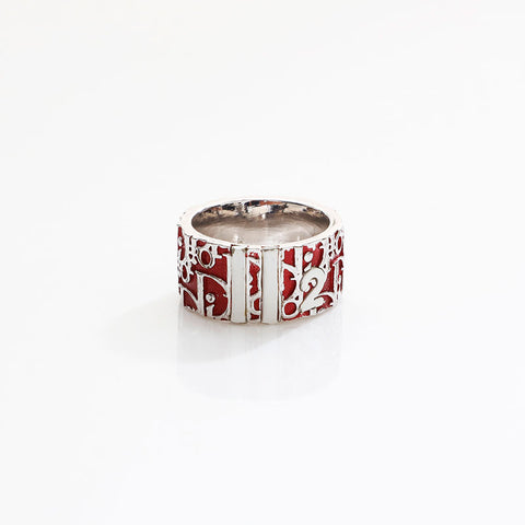 Christian Dior Trotter logo size 11 Ring Red WS20421