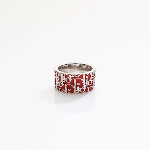 Christian Dior Trotter logo size 11 Ring Red WS20421