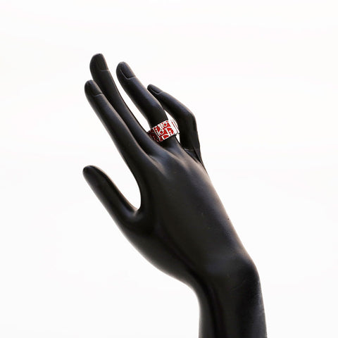 Christian Dior Trotter logo size 11 Ring Red WS20421
