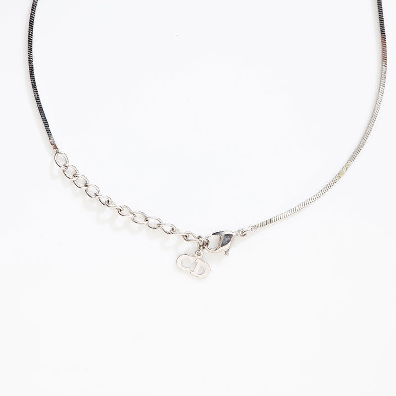 Christian Dior Trotter logo Necklace blue WS20422 – NUIR VINTAGE