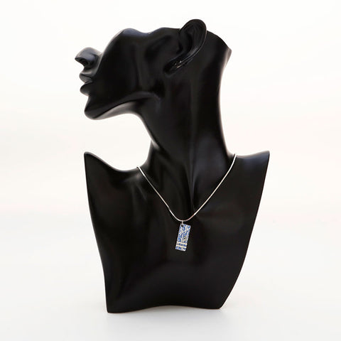 Christian Dior Trotter logo Necklace blue WS20422