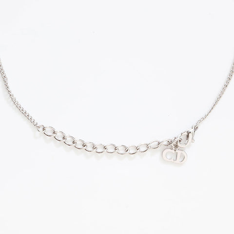 Christian Dior logo Necklace Silver WS20423