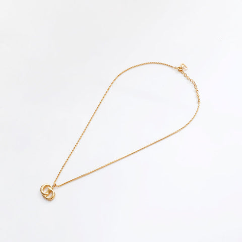 Christian Dior CD logo Necklace gold WS20424