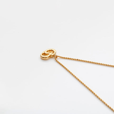 Christian Dior CD logo Necklace gold WS20424